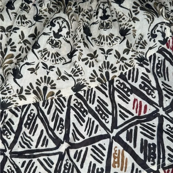 Free People XS Riviera Lined Floral Aztec Mini Skirt - Picture 9 of 9